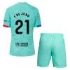 Camisola FC Barcelona Frenkie de Jong 21 Criança 3º Equipamento 2023-24 Manga Curta